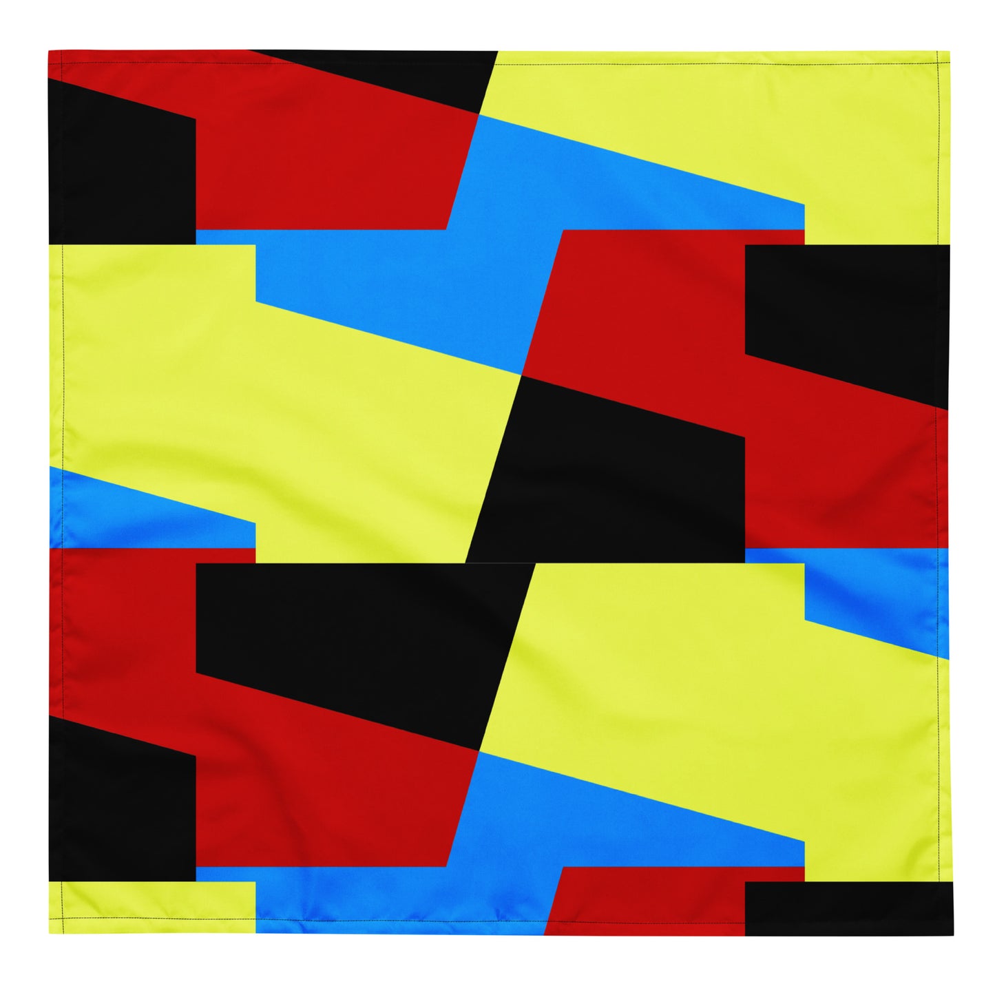 Color Block Abstract All-Over Print Bandana - lyricxart