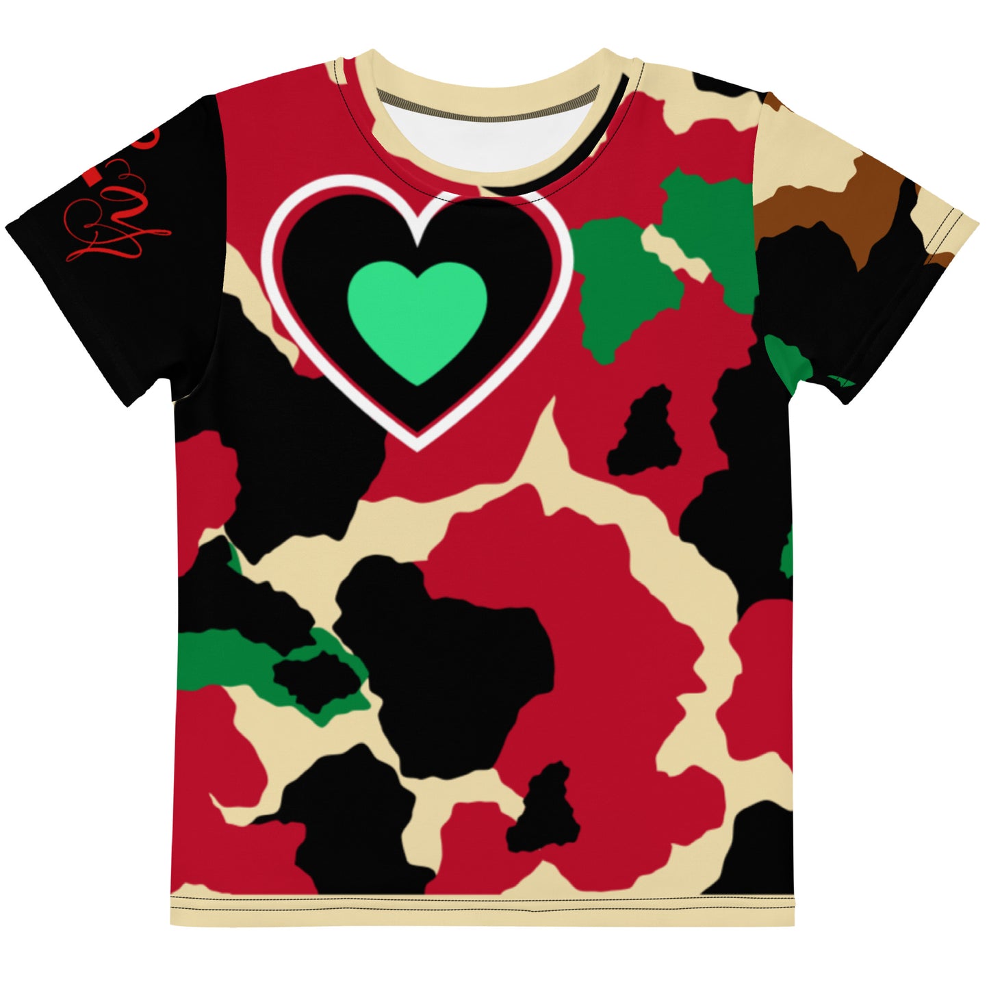 Camo Love Kids All Over Print T-shirt - lyricxart