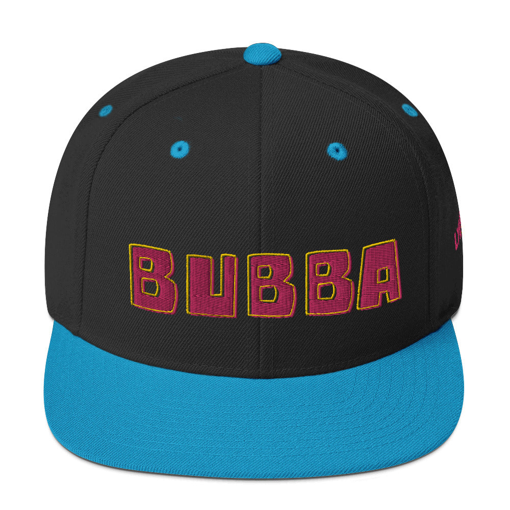Bubba Snapback Hat Black/Teal