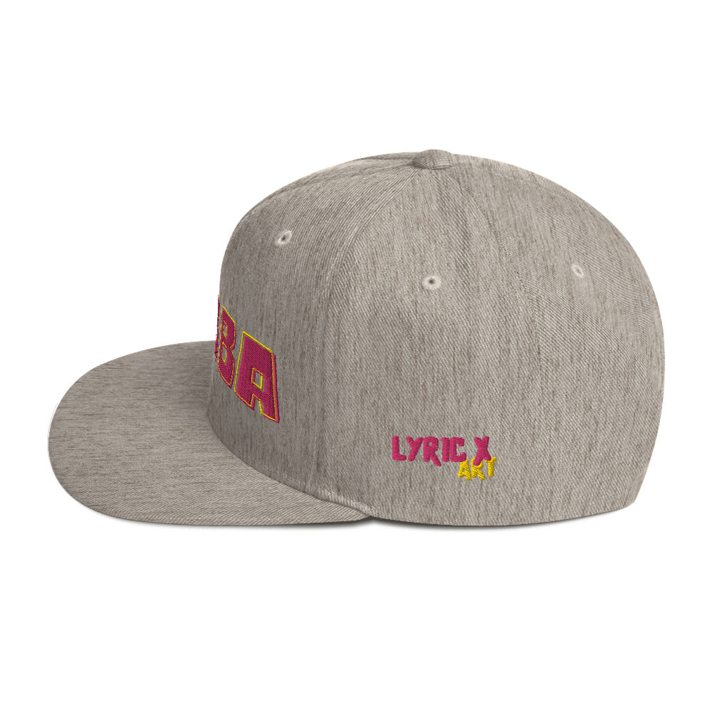 Bubba Snapback Hat Heather Grey Side View 