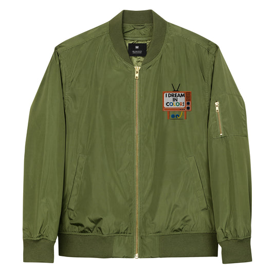 I Dream In Color Premium recycled bomber jacket - lyricxart
