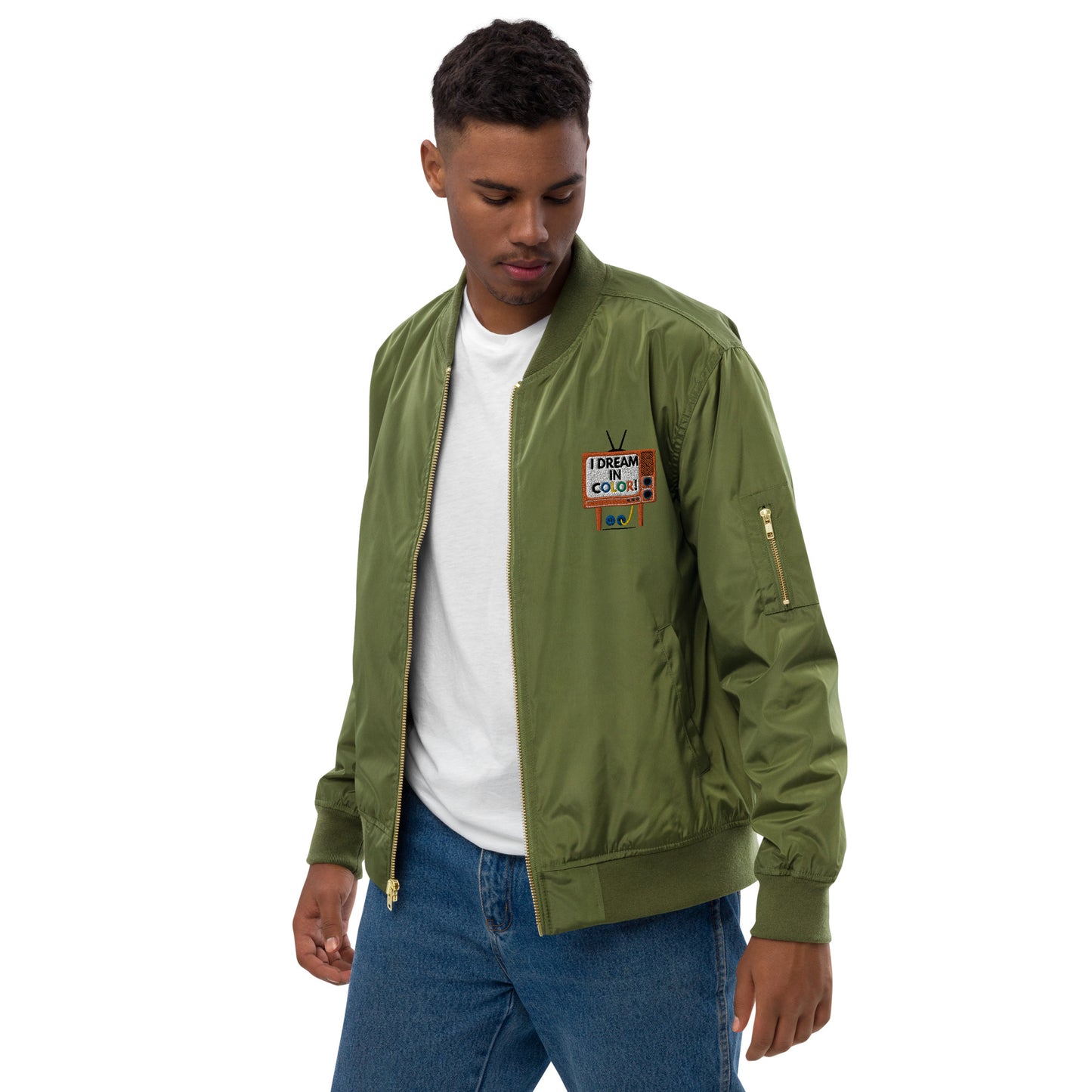 I Dream In Color Premium recycled bomber jacket - lyricxart