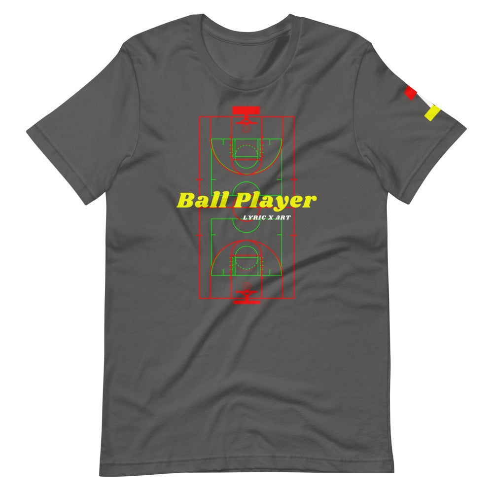 Ball Player #1 T-shirt - lyricxart