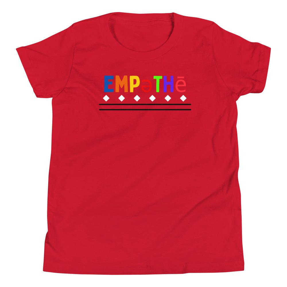 Empathy Youth Short Sleeve T-Shirt Red
